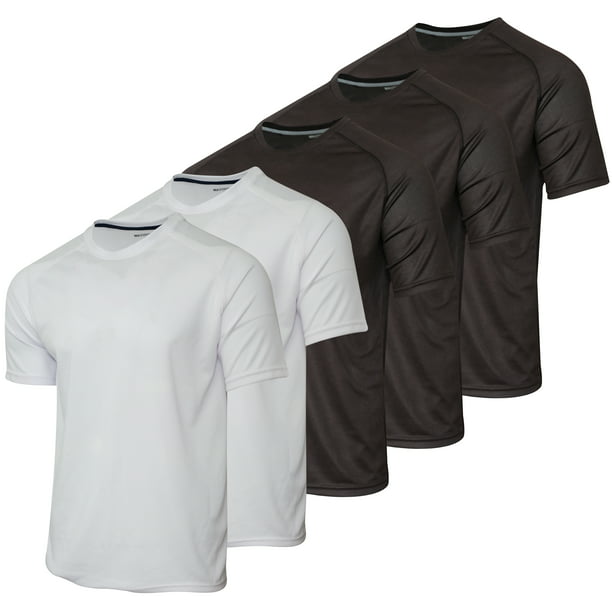 SBW TRY Try Mens Premium Basic Running Short Sleeve Undershirts 100% Cotton Multi Pack